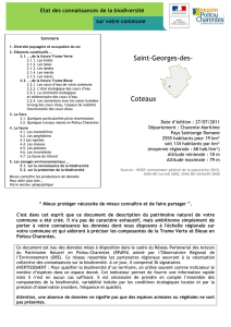 Saint-Georges-des- Coteaux - Observatoire de l`Environnement en