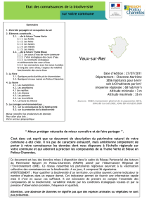 Vaux-sur-Mer - Observatoire Régional de l`Environnement Poitou
