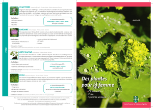 Des plantes pour la femme