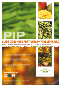 guide de bonnes pratiques phytosanitaires - Agritrop