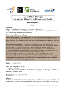 Les orchidées d`Auvergne une approche d`Education au