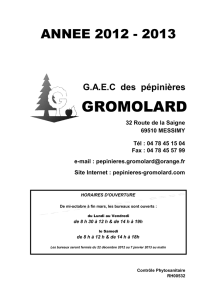 Pepinieres Gromolard