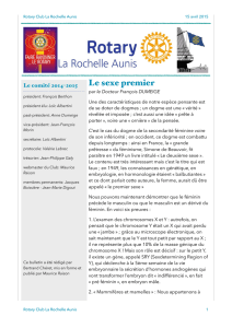 Le sexe premier - Le site du Rotary Club La Rochelle Aunis