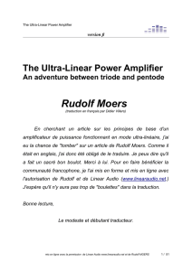 The Ultra linear Power Amplifier