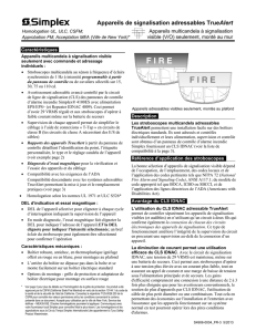 Appareils de signalisation adressables TrueAlert