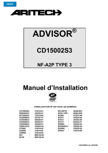 Advisor CD150 Installation