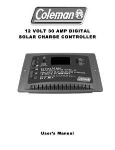 12 volt 30 amp digital solar charge controller