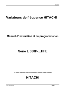 Variateurs de fréquence HITACHI Série L 300P-...HFE