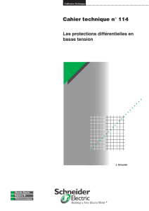 Les protections différentielles en basse tension