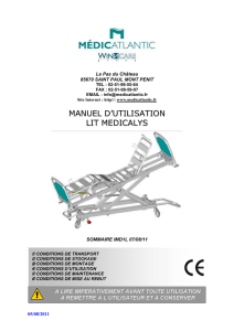 IMD 07-08-11 médicalys Manuel d`utilisation du