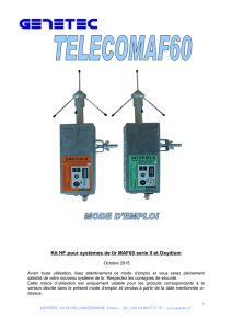 Kit HF pour systèmes de tir MAF60 serie II et Oxydium