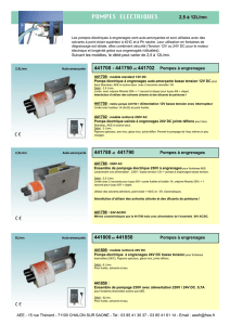 pompes electriques