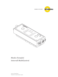 Mode d`emploi Interroll MultiControl