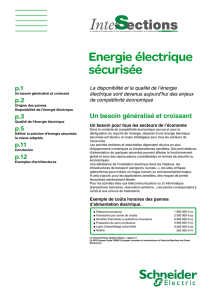 Energie électrique sécurisée