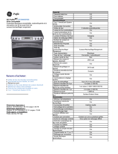 GE Profile PCS968SRSS Acier inoxydable Cuisinière