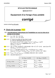 BTS ELECTROTECHNIQUE épreuve E 4.1 Equipement d