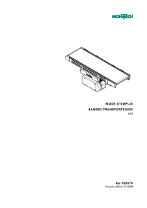 mode d`emploi bandes transporteuses ba-100079