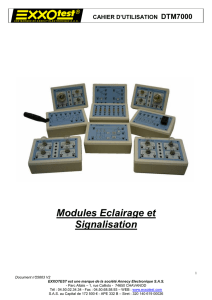 Modules Eclairage et Signalisation