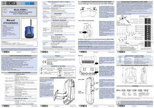 Notice technique MyAlarm2 unité de télé conduite GSM