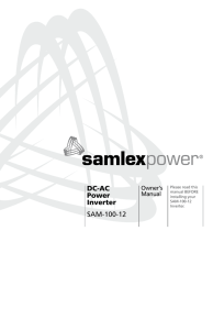 DC-AC Power Inverter SAM-100-12