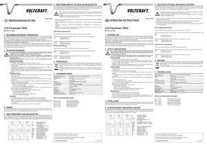 OPERATING INSTRUCTIONS LCD