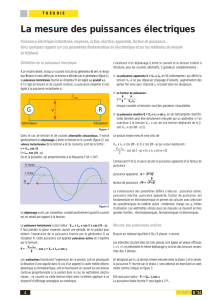 La mesure des puissances électriques