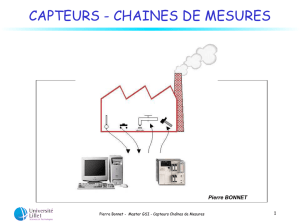 capteurs - chaines de mesures