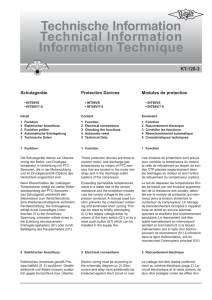 Technische Information Technical Information Information Technique