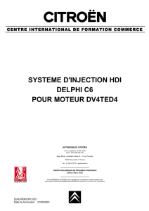 systeme d`injection hdi delphi c6 pour moteur dv4ted4