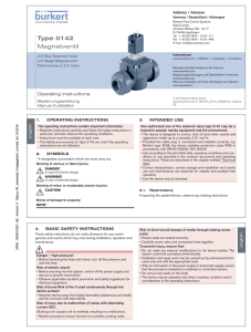 Type 0142 Magnetventil