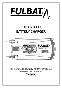 FULLOAD F12 BATTERY CHARGER