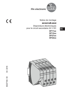 Notice de montage Disjoncteurs électroniques pour le circuit