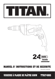 safety and operating manual drywall - Titan