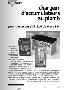 chargeur d`accumulateurs au plomb