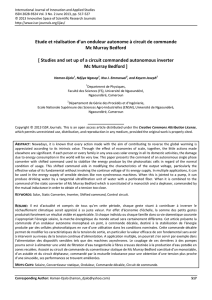 Etude et réalisation d`un onduleur autonome à