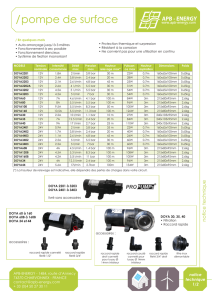 Pompe de surface 12V et 24V - APB