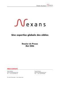 Une expertise globale des câbles