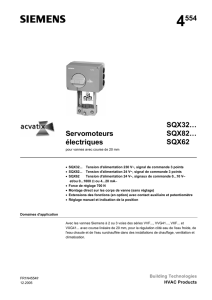 4554 Servomoteurs électriques SQX32… SQX82… SQX62