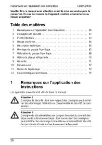 1 Remarques sur l`application des instructions