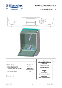 manuel d`entretien lave-vaisselle