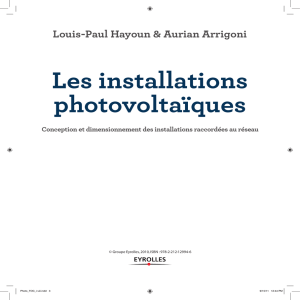 Les installations photovoltaïques