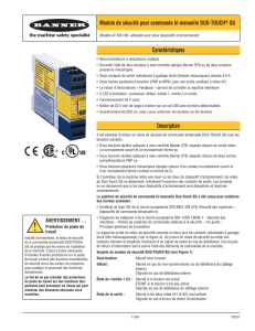 Relais de sécurité de commandes bimanuelles modèle AT-FM-10K