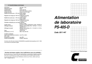 Alimentation de laboratoire PS-405-D