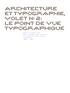 architecture et typographie, volet n•2