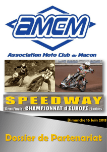 Dossier de sponsoring - Association Moto Club De Mâcon