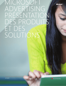 microsoft advertising présentation des produits et des solutions