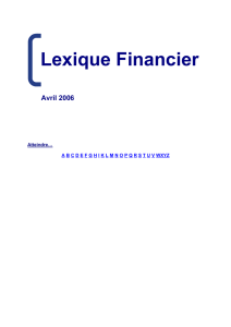 Lexique Financier