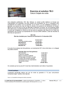 Exercice et solution 7B.3 - Expertise Hec Ca Hec MontréAl