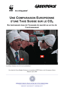 une comparaison europeenne d`une taxe suisse sur le co2