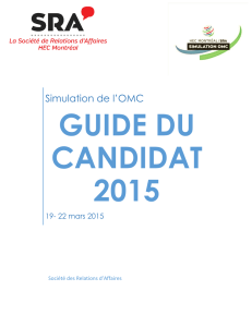 Guide du Participant 2015 - Simulation de l`OMC à HEC